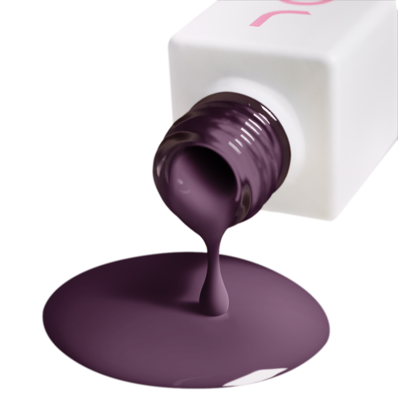 Lakier hybrydowy fioletowy JOIA vegan Plum Noir №178, połysk (6 ml)