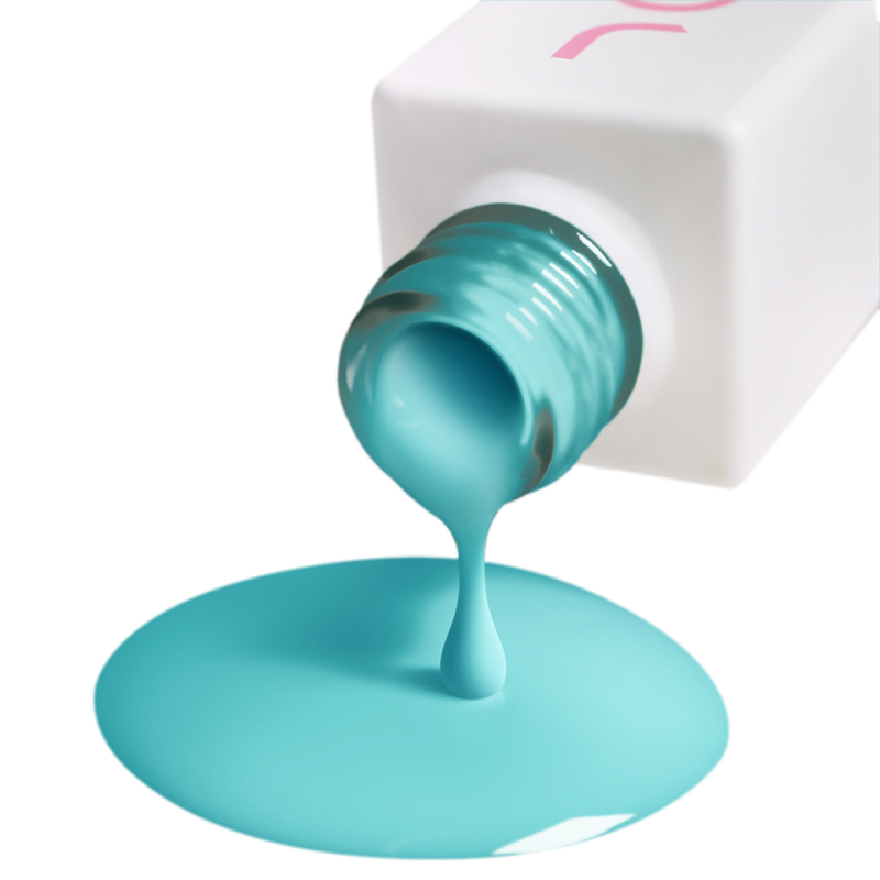 Gel nail polish turquoise JOIA vegan Mermaid Foam №182, enamel (6 ml)