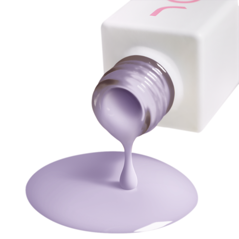 Gel nail polish violet JOIA vegan Lavender Jelly Mist №183, enamel (6 ml)