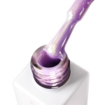 Gel nail polish violet JOIA vegan Iris Shine №03P, pearl (6 ml)