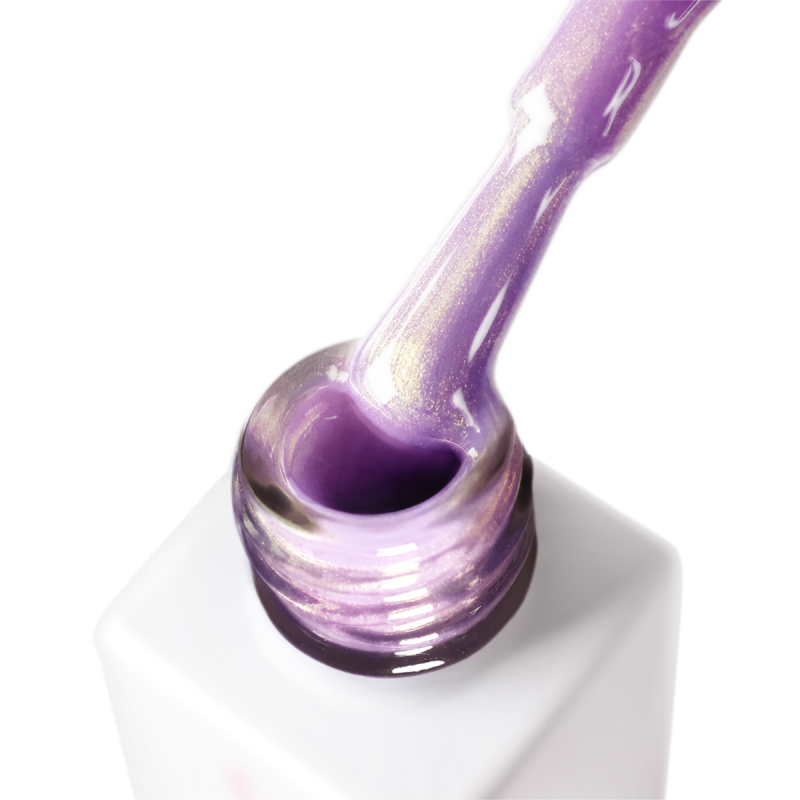 Gel nail polish violet JOIA vegan Iris Shine №03P, pearl (6 ml)