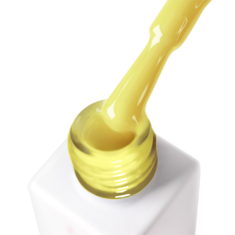 Gel nail polish yellow JOIA vegan Lemon Burst №180, enamel (6 ml)