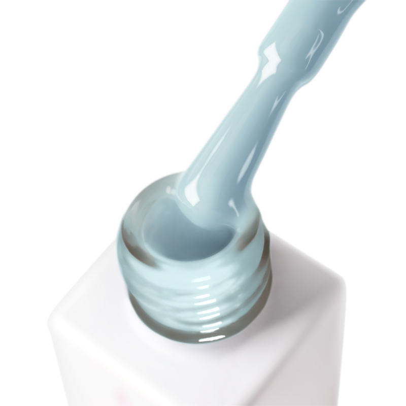 Gel nail polish blue JOIA vegan Milky Lagoon №181, enamel (6 ml)