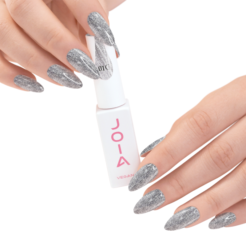 Gel Nail Polish JOIA Vegan Cat Eye 01C Moonstone Veil, 6 ml