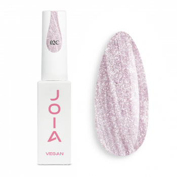 Gel Nail Polish JOIA Vegan Cat Eye 02C Rose Quartz Dust, 6 ml