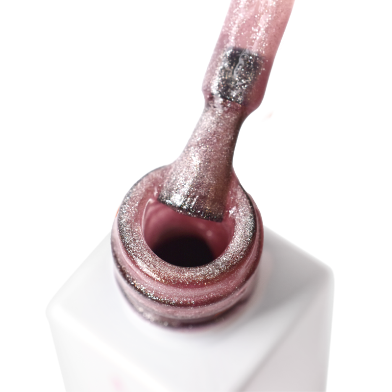 Gel Nail Polish JOIA Vegan Cat Eye 02C Rose Quartz Dust, 6 ml
