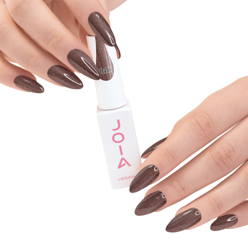 Gel Nail Polish JOIA Vegan Cat Eye 04C Smoky Topaz, 6 ml