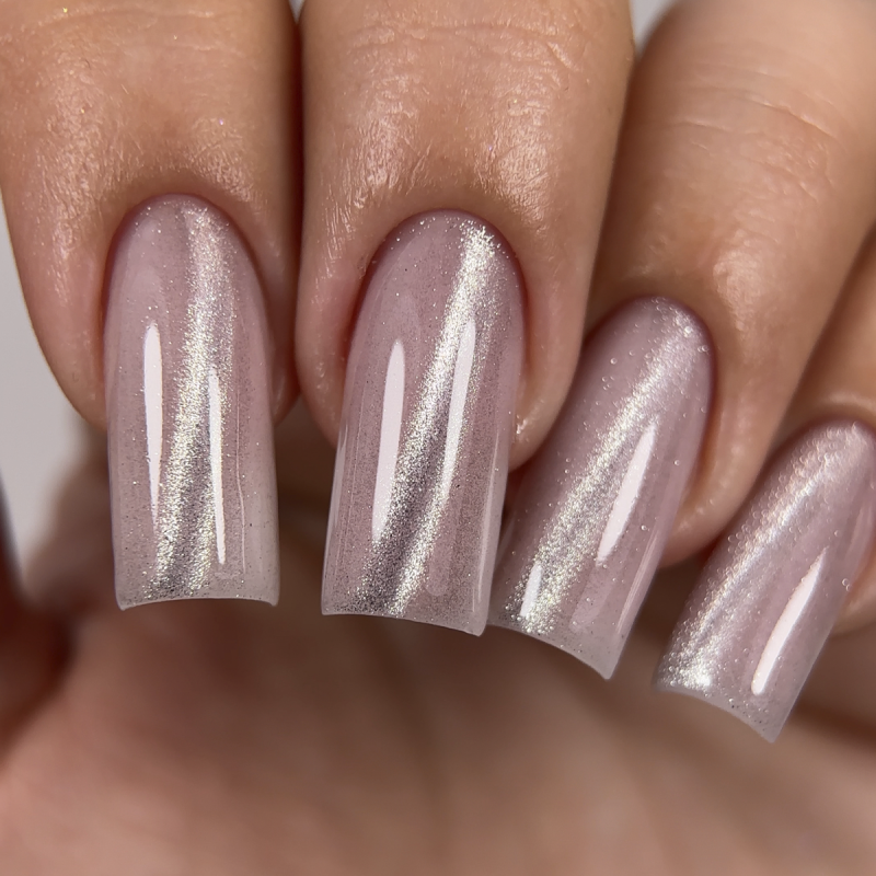 Gel Nail Polish JOIA Vegan Cat Eye 01C Moonstone Veil, 6 ml