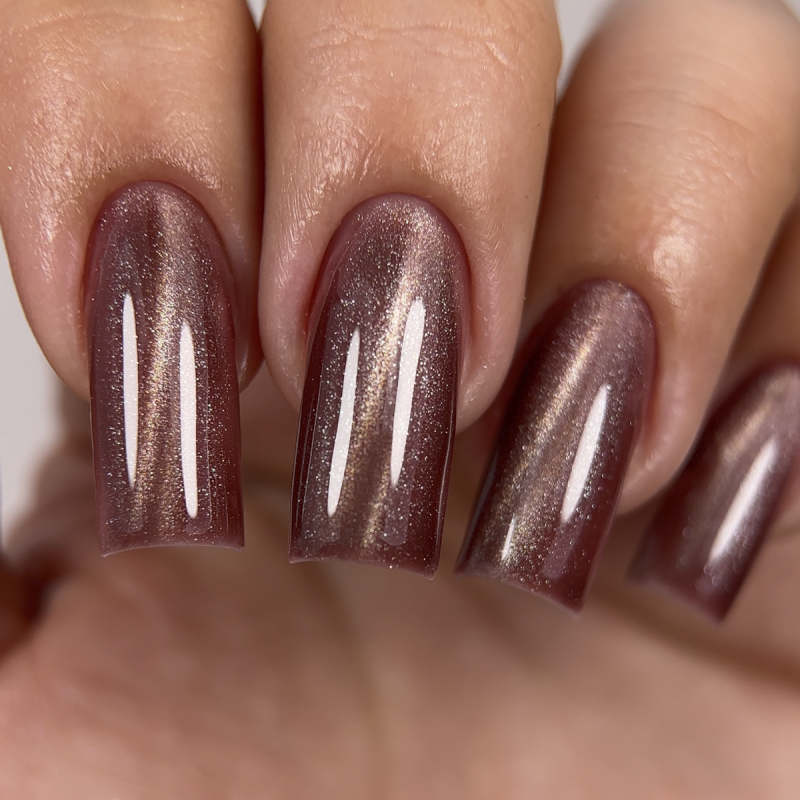 Gel Nail Polish JOIA Vegan Cat Eye 04C Smoky Topaz, 6 ml