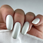Gel nail polish white JOIA vegan Cloud Dancer №175, enamel (6 ml)