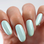 Gel nail polish blue JOIA vegan Milky Lagoon №181, enamel (6 ml)