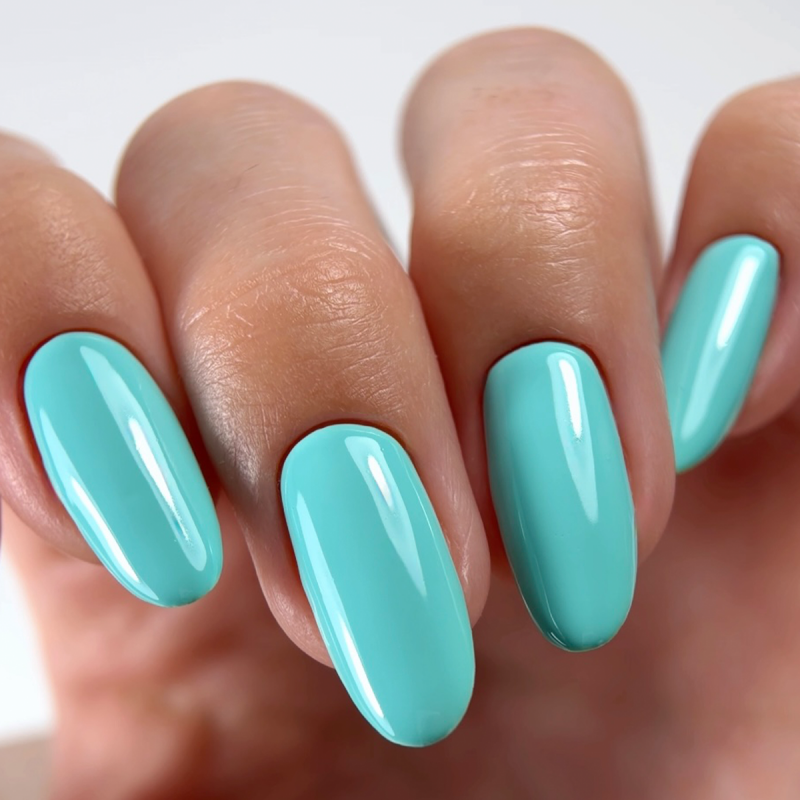 Gel nail polish turquoise JOIA vegan Mermaid Foam №182, enamel (6 ml)