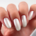 Gel nail polish white JOIA vegan Pure Shine №01P, pearl (6 ml)