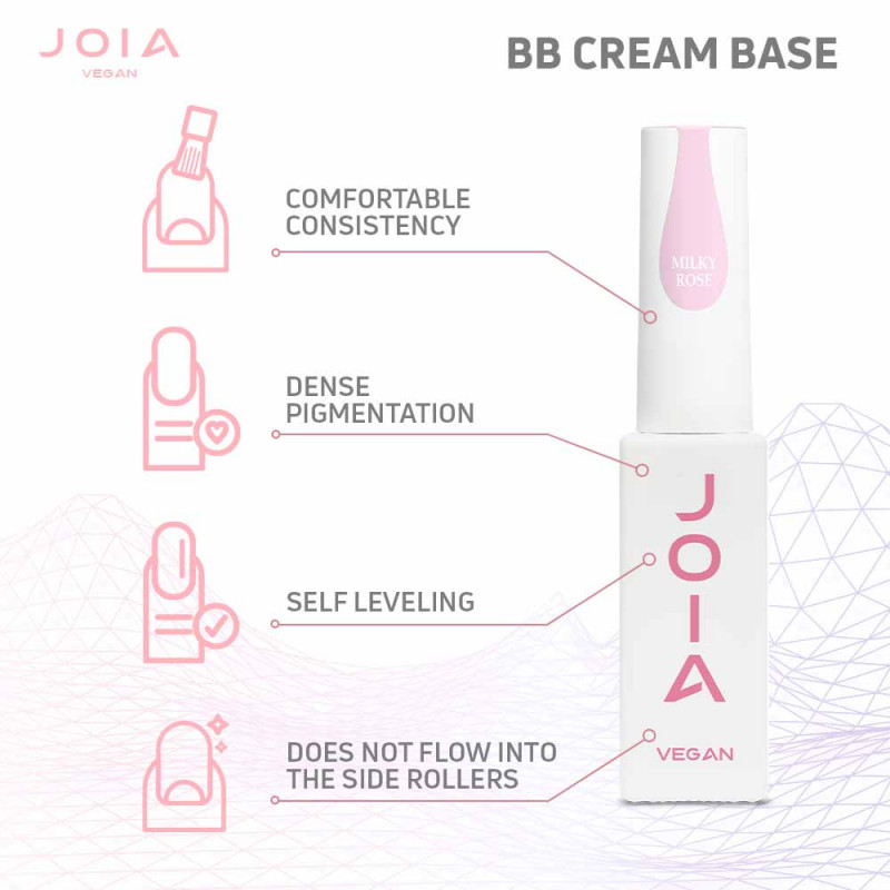 JOIA vegan Camouflage Base BB cream Milky Rose, 8 ml