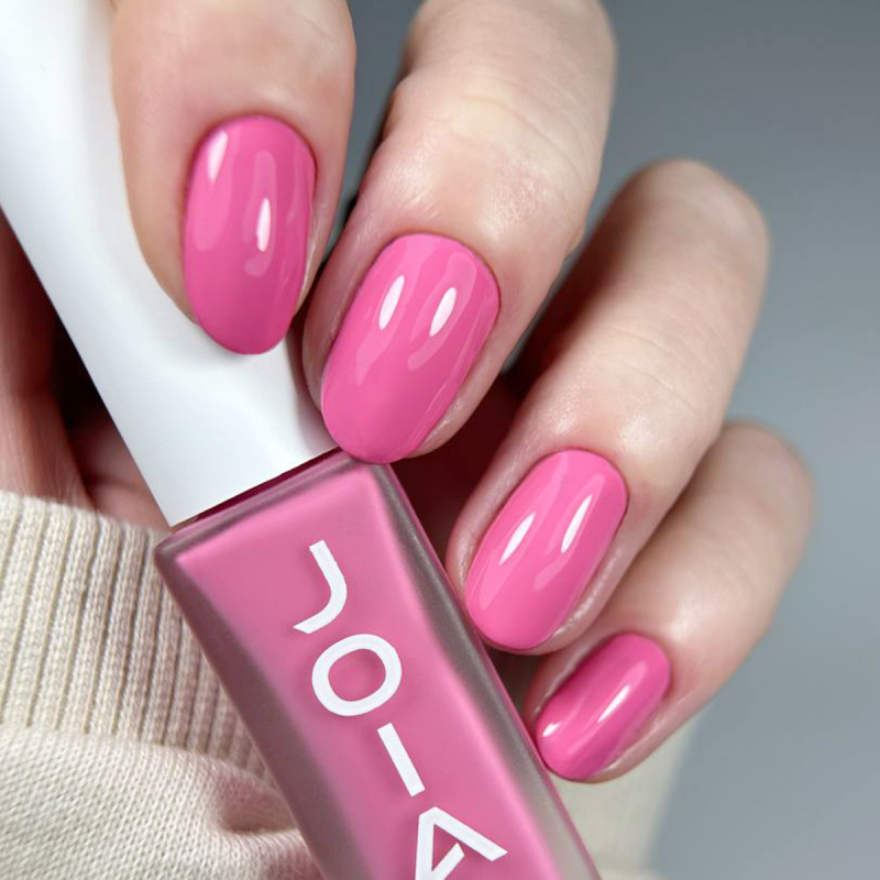 Nail care polish 4in1 JOIA vegan, 06 Pink Voltage, 8 ml