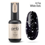 PNB UV/LED Art Top, Silver Dots No Wipe, 8 ml