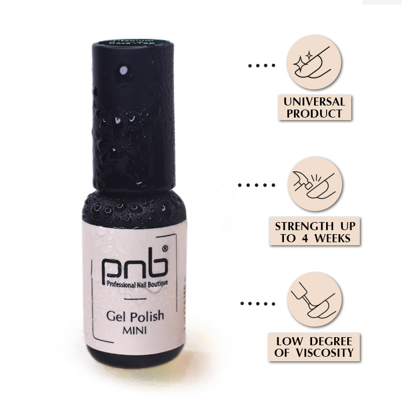 PNB UV/LED Titanium Base/Top Coat 2 in 1, 4 ml