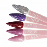 A palette of gel polishes on tips 105-109 JOIA vegan