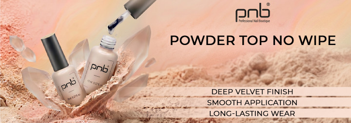 Introducing a luxurious new product – the Powder Top No Wipe PNB matte top coat!