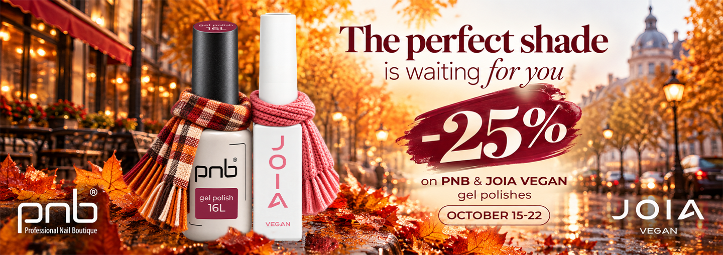Double charge of color — 25% off PNB and JOIA vegan gel polishes!