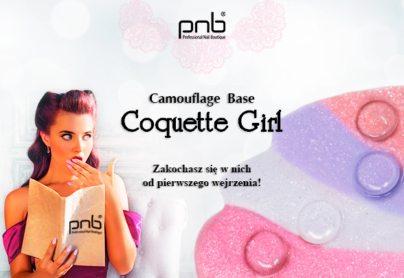 Niezrównane bazy z drobinkami - Camouflage Base Coquette Girl