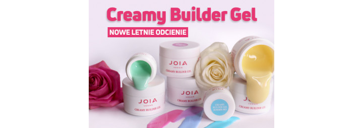 Ciesz się powiewem lata w nowych odcieniach Creamy Builder Gel JOIA vegan!