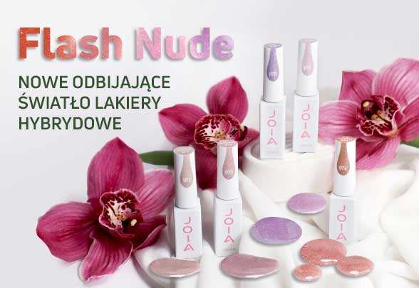 Meet new shades of stunning  reflective gel polishes 一 Flash Nude JOIA vegan