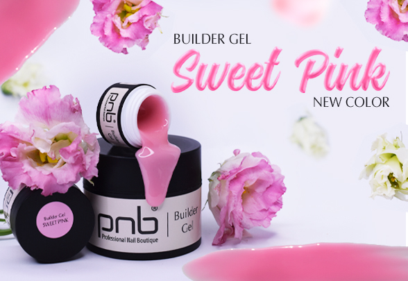 We present a new sophisticated shade  favorite gel of nail professionals 一 Builder Gel PNB, Sweet Pink