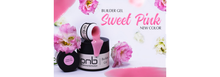 Przedstawiamy nowy wykwintny kolor ulubionego żelu manikiurzystek 一 Builder Gel PNB, Sweet Pink