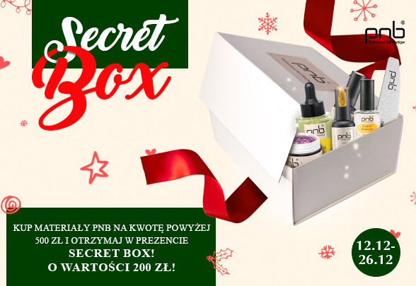 For orders from 500 PLN 一 SECRET BOX for 200 PLN as a gift