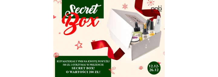 For orders from 500 PLN 一 SECRET BOX for 200 PLN as a gift