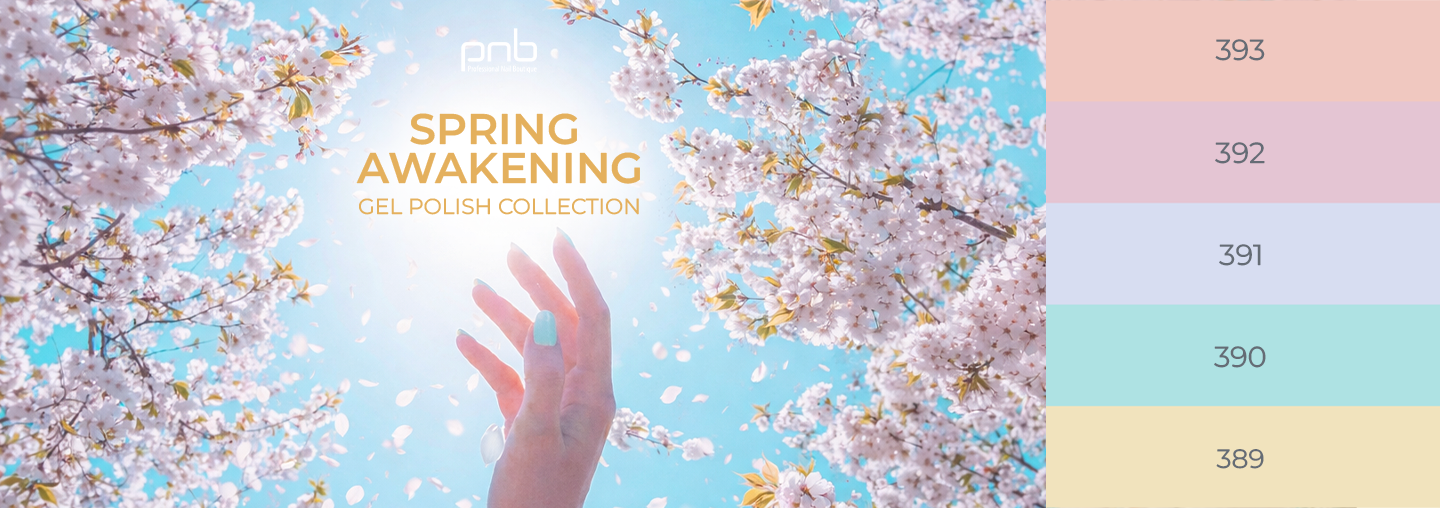 We present five delicate spring shades of gel polish!