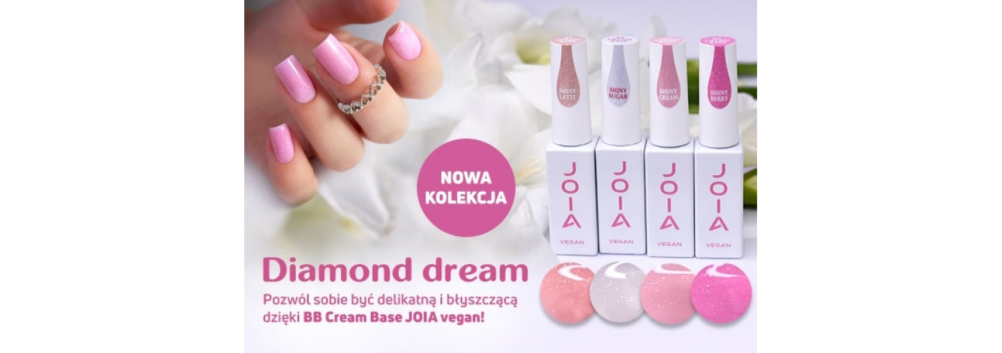 Czarująca nowa kolekcja baz z drobinkami „Diamond Dream” BB Cream Base JOIA vegan!