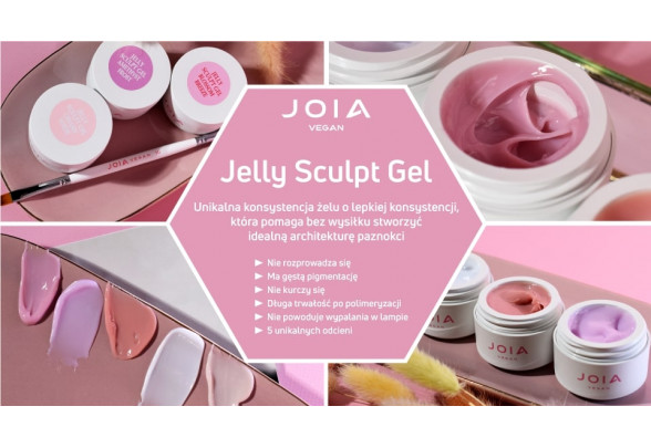 New gel with a unique consistency Jelly Sculpt Gel JOIA vegan!