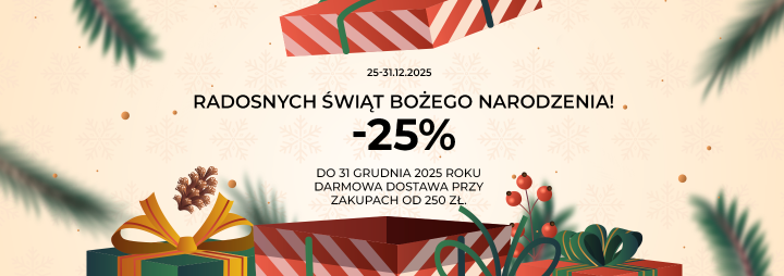 Złap -25% z okazji Bożego Narodzenia!