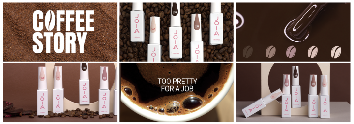 Five of the most desired colors this fall in the Coffee Story collection by JOIA vegan