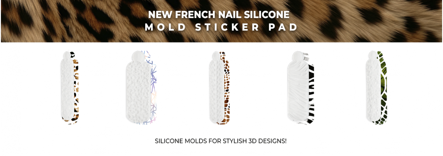 Stay with us on the wave of new trends! Order a unique novelty - silicone molds for top shapes Wild Nature Nail Art Molds PNB!