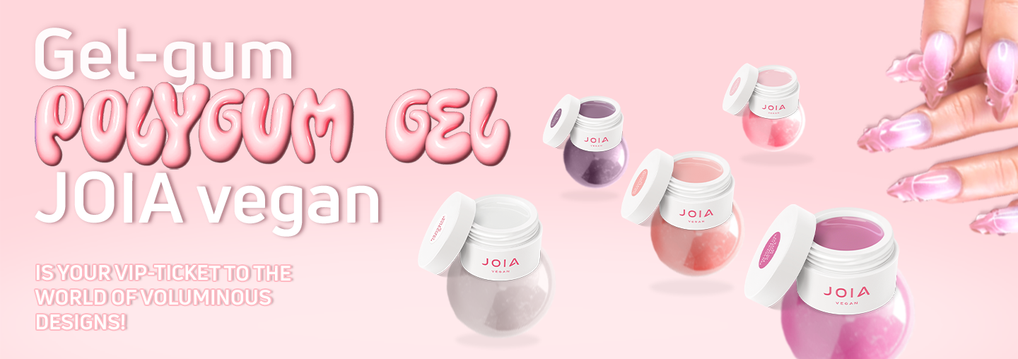 Meet the new product! Polygum Gel by JOIA Vegan: gel-gum for modeling 