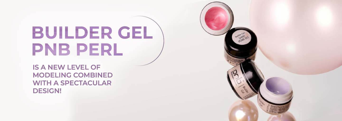 It's time to get acquainted with the long-awaited new product - Builder Gel PNB modeling gel with a pearl effect!