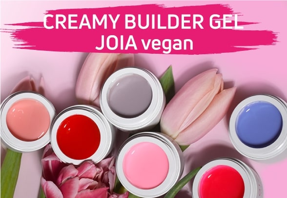 Nowe jasne kolory ulubionego żelu budującego Creamy Builder Gel JOIA vegan!