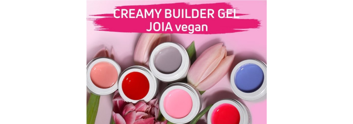 Nowe jasne kolory ulubionego żelu budującego Creamy Builder Gel JOIA vegan!