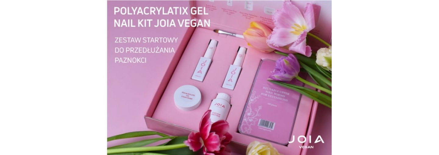 Idealny zestaw do przedłużania PolyAcrylatix Gel Nail Kit JOIA vegan!