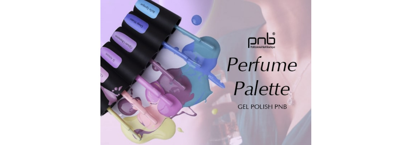 A magical collection of PNB Perfume Palette gel polishes!