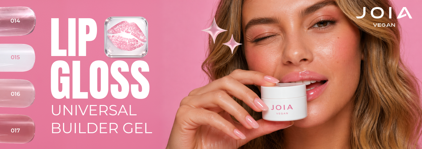 We are pleased to present four new glossy shades of Universal Builder Gel JOIA vegan!
