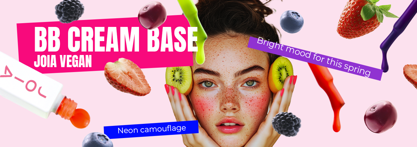 We have been waiting for it! New neon shades of camouflage bases BB cream base JOIA vegan!