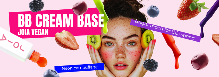 We have been waiting for it! New neon shades of camouflage bases BB cream base JOIA vegan!