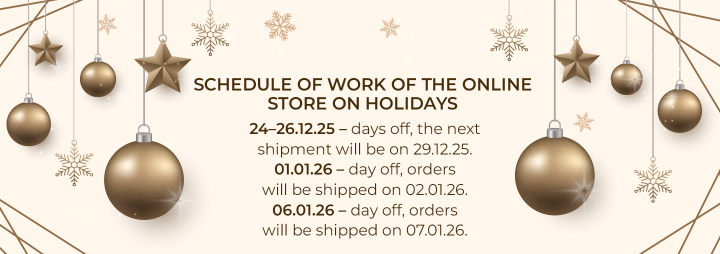 Schedule of work of the online store on holidays