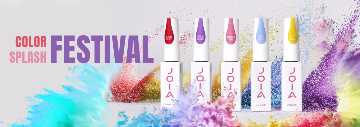 Meet five new bright shades of PolyLiquid Gel JOIA vegan gel base!
