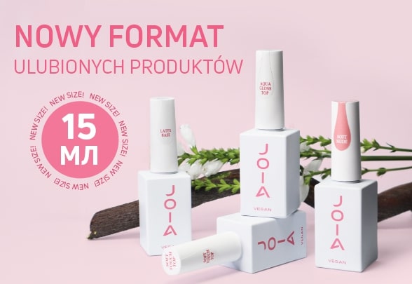 Świetna wiadomość dla wszystkich fanów JOIA vegan. Poznaj nowy format Twoich ulubionych produktów - 15 ml!