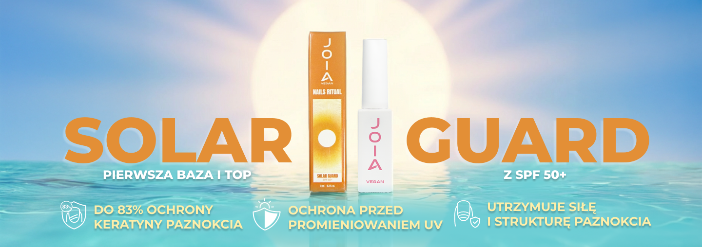 Światowa premiera – Solar Guard Base&Top JOIA vegan! Pierwsza baza i top z SPF 50+ – booster ochrony podczas noszenia!